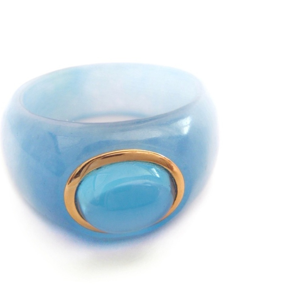 Blue and Gold Women's Ring